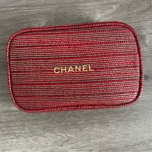 Chanel Holiday Makeup Bag / Pouch Only.